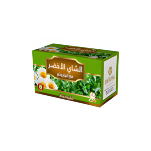 شاي أخضر بالبابونج