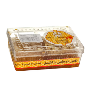 عسل بالشمع وسط